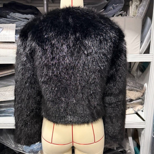 Channel 2026 Abrigos de Piel Sintética para <span class=keywords><strong>Mujer</strong></span>, Chaqueta Corta Abierta con Peluche, Manga Larga, Cálida y Peluda, Ropa de Invierno y Otoño - Product Image 4