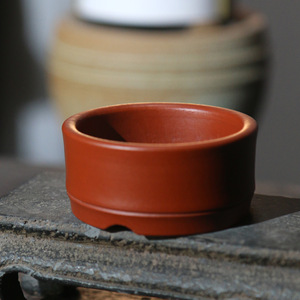 Maceta de Arcilla Zhu Ni Hecha a Mano, Mini Bonsái de Palma, Decoración para Mesa de Té, Maceta Pequeña - Product Image 3