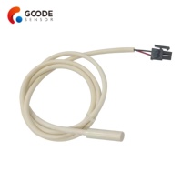 Guande 10K 3977 NTC Thermistor Probe ABS Shell Konektor Molex 7*25mm Kabel 0.5m Sensor Suhu Pencairan Freezer