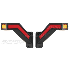 2 luces LED dinámicas para remolque, intermitentes laterales, luces de posición para coche, furgoneta, camión, luz de freno y señal de parada - Product Image 2