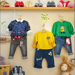 도매 아동복 여름 믹스 폴리에스터/면 세트 의류 2~12세 여아 남아 랜덤 믹스 유아복 - Product Image 1