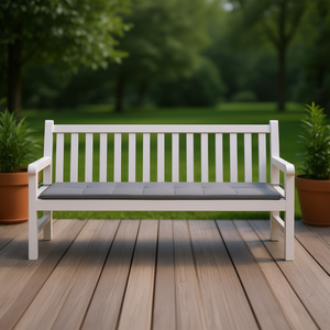 Coussin de banc de jardin en tissu Oxford gris, 70.9x19.7x1.2 pouces, résistant à l'eau, pour bancs de patio, meubles d'extérieur - Product Image 2