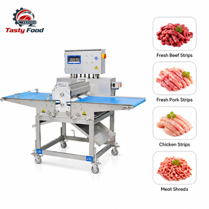 Cortadora de Tiras de Carne Fresca Automática Comercial de Acero Inoxidable para Pechuga de Pollo, Res y Cerdo - Product Image 1