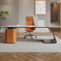 Bureau de direction moderne, finition brillante, bureau de direction pour immeuble de bureaux