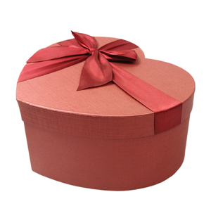 Cajas de Regalo de boda de Chocolate, venta al por mayor, Cajas de Regalo vacías de lujo con forma de corazón de amor rojo de Navidad con cinta - Product Image 4