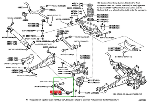 Gennovo OE pièce de qualité suspension accessoires de voiture bras de commande arrière 48710-42020 pour Toyota <span class=keywords><strong>RAV</strong></span> <span class=keywords><strong>4</strong></span> A3 2005 <span class=keywords><strong>2006</strong></span> 2007 - Product Image 5