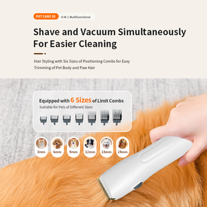 <span class=keywords><strong>Brosse</strong></span> de nettoyage argentée <span class=keywords><strong>pour</strong></span> chien <span class=keywords><strong>pour</strong></span> la perte de cheveux, nouvelles fournitures, tondeuse à cheveux, kit de toilettage <span class=keywords><strong>pour</strong></span> <span class=keywords><strong>animaux</strong></span> de compagnie, <span class=keywords><strong>aspirateur</strong></span>, usine OEM - Product Image 4