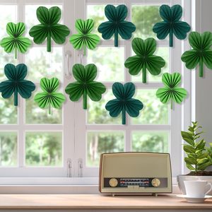Abanico <span class=keywords><strong>de</strong></span> papel trébol decoración DIY 3D Día <span class=keywords><strong>DE</strong></span> LOS Santos <span class=keywords><strong>Patricio</strong></span> papel verde tréboles ventilador conjunto decoración <span class=keywords><strong>de</strong></span> fiesta - Product Image 4