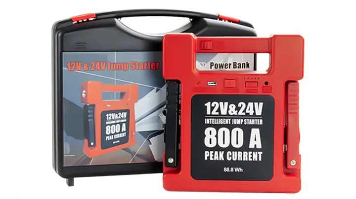 800A 12V＆24V ジャンプスターター未使用に近い大型車 対応 楽天市場