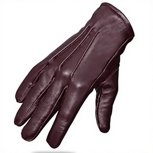<b>Women</b> Sheep Leather Driving Gloves Wrist Length Unlined <b>Thermal</b> Plain Style for Daily Use Winter Warmth Casual - Product Image 3