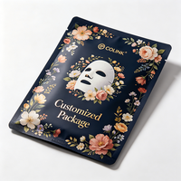Sacs en aluminium à trois soudures imprimés de motifs floraux personnalisés en gros pour l'emballage de masques faciaux et de produits cosmétiques pour les soins de la peau