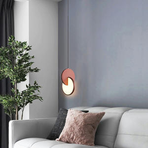 โคมไฟเพดาน LED สไตล์ญี่ปุ่น-นอร์ดิกแบบมินิมอล โครงเหล็ก ปรับความสูงได้ 180 ซม. เหมาะสำหรับห้องนอน แสงไฟหรูหรา - Product Image 5