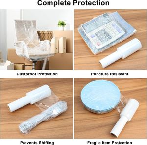 High Gloss Reinforced Blow Molding Grade Shrink <b>Wrap</b> Rolls Handle Lightweight <b>Plastic</b> for Filling Application Moving Waste-Free - Product Image 5