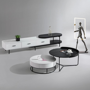 ตู้วางทีวีติดผนังพร้อมเตาผิงดีไซน์ใหม่หรูหราทันสมัยสำหรับความบันเทิงในบ้าน - Product Image 2