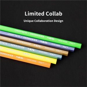 Ensemble de crayons d'art à base d'huile et solubles dans l'eau CARAN D'ACHE Germanier Collaboration pour débutants, ensemble de 13 crayons - Product Image 4