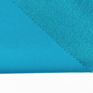 Tela de Punto al por Mayor, Material de Poliéster, Tela Metálica de Poliéster y Spandex Teñida Lisa para Ropa - Product Image 3