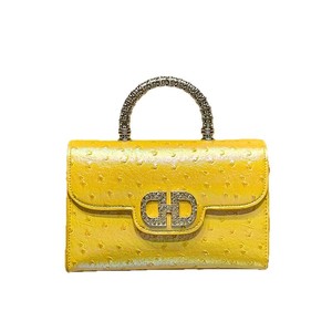 Bolso de Mano de Piel Sintética con Patrón de Avestruz, Diseño de Alta Gama para Mujer, 2026, Nuevo, Hecho a Mano, Tipo Bandolera - Product Image 5