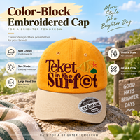Casquette de baseball rose à blocs de couleur et pois léopard, broderie personnalisée, calotte souple, coupe ample, streetwear, vente en gros en petites séries pour hommes et femmes