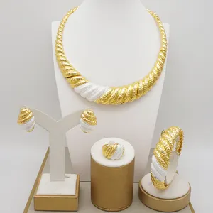 Gdjwri RA14 Luxe Vrouwen Goud Afrikaanse Sieraden Sets Braziliaanse Goud Groothandel Dubai Gouden Sieraden