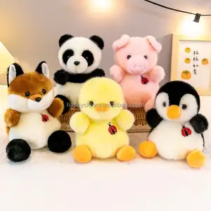 호랑이 코끼리 소 양 팬더 여우 돼지 오리 펭귄 박제 숲 농장 동물 장난감 귀여운 봉제 장난감