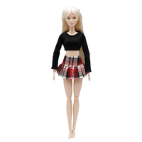 Vêtements de poupée de printemps 11,8 pouces Tenues de poupée de mode Pantalons Robes Jupes Douces pour Noël Automne Cadeaux d'anniversaire