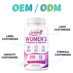 Capsules de <span class=keywords><strong>probiotiques</strong></span> <span class=keywords><strong>et</strong></span> prébiotiques pour femmes 300 milliards d'UFC |   Usine de compléments alimentaires en marque blanche OEM/ODM - Product Image 3