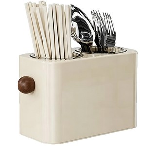 Chopstick Storage Box Square Multipurpose Quick Dry Draining Rack for Kitchen Utensil Organization - Product Image 5
