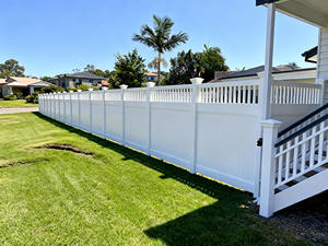 Clôture en PVC blanche sur mesure Fentech, panneaux <span class=keywords><strong>de</strong></span> clôture en vinyle, clôture <span class=keywords><strong>de</strong></span> <span class=keywords><strong>jardin</strong></span> extérieure - Product Image 2