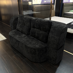 Wholesale Convertible Indoor Furniture Love Seat Sleeper <b>Sofa</b> Modern Brown Vacuum Packed Compressed Villa Living Room 2 Seater - Product Image 4