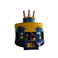 Château gonflable commercial de videur de gâteau Combo château plein d'entrain d'enfants château gonflable de videur