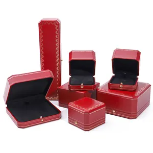 Toptan özel lüks kağit kutu takı ambalaj kutusu bilezik küpe kolye kadife hediye marka cartiers yüzük mücevher kutusu