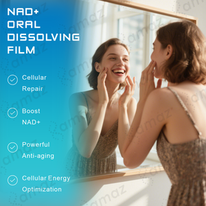 Amaz OEM ODM Película de disolución oral Vitamina <span class=keywords><strong>B12</strong></span> Mejora del metabolismo energético Vegan NAD Película de disolución oral - Product Image 3