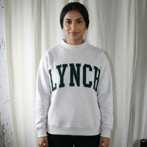 Sudadera con Capucha y Media Cremallera LYNCH ASH GREY, 100% Algodón, Color Verde Cazador, Apliques Bordados, CLUSH SPORTS, Invierno Digital - Product Image 1