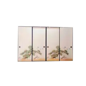 Fusuma门与不同的日本fusuma纸