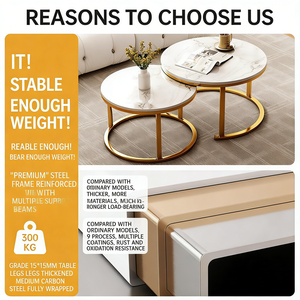 <span class=keywords><strong>Décoration</strong></span> intérieure, <span class=keywords><strong>salon</strong></span>, canapé, chambre à coucher, table ronde légère de luxe à double couche, mobile, petite table, <span class=keywords><strong>décoration</strong></span> intérieure, vente en gros - Product Image 6