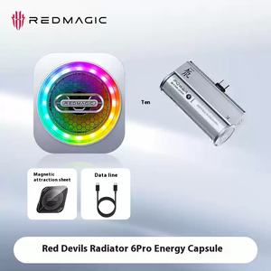 Refroidisseur de téléphone et <span class=keywords><strong>tablette</strong></span> Redmagic 6 Pro Fan VC Liquid Radiator 30W avec anneau lumineux semi-conducteur magnétique étanche - Product Image 6