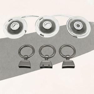 Custom Coin Holder Keychain Stainless Steel Rotating O-Ring Clasp Lightweight Hard-Wearing Accessories - Product Image 3