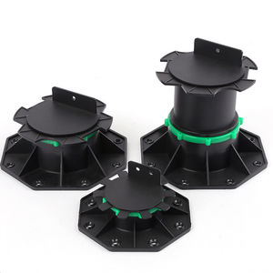 Support de sol réglable en <span class=keywords><strong>plastique</strong></span> avec vis de réglage pour dalles, granit, bois, terrasses et sols en bois. - Product Image 3