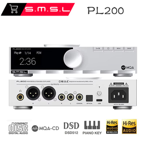 <span class=keywords><strong>Lecteur</strong></span> <span class=keywords><strong>CD</strong></span> SMSL PL200 MQA, décodeur audio haute résolution AK4499EX XMOS Bluetooth 5.1 DAC, design touches de piano, entrée <span class=keywords><strong>USB</strong></span> Type-A de bureau - Product Image 6