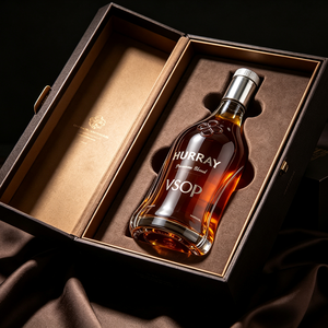 บรั่นดี HURRAY <span class=keywords><strong>VSOP</strong></span> ของจีน OEM ODM ขนาด 700 มล. แอลกอฮอล์ 40% ABV สุราหรูหรา พร้อมบริการผลิตแบบ OEM ODM สำหรับขายส่งและรับผลิตฉลากสินค้าส่วนตัว - Product Image 3