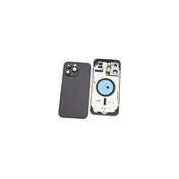 Carcasa Central de Aleación de Aluminio Negra con Cubierta Trasera para 14 Pro Max - Carcasa Premium para Teléfono Móvil