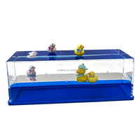 Presse-papiers en acrylique haute transparence avec figurine de canard flottante à l'intérieur, ornement rectangulaire en acrylique, cadeau de papeterie personnalisé