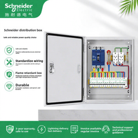 Armoire de distribution triphasée Schneider sur mesure pour intérieur, coffret électrique basse tension, options de montage en saillie ou en encastré