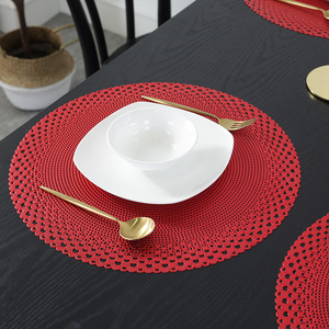 Vente flash - Sets <span class=keywords><strong>de</strong></span> table ronds en vinyle - Sets <span class=keywords><strong>de</strong></span> table élégants en PVC <span class=keywords><strong>de</strong></span> haute qualité pour restaurant et mariage - Product Image 6