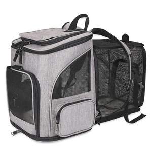 Mochila para gatos al por mayor, expandible, transpirable, de malla, plegable, para perros pequeños, para senderismo, camping, viajes al aire libre - Product Image 4