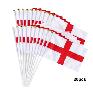 England Handwimpel Mini-Fanflagge für Fußballfans Feier-Dekoration für Fußball-Anhänger - Product Image 1