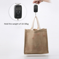 Sac fourre-tout en toile de jute tissé à la main, personnalisé, en coton enduit de PVC, écologique, pour les courses en gros
