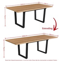 Ensemble de table à manger extensible moderne, table de cuisine rectangulaire et chaises, design gain de place pour petit appartement