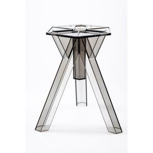 Policarbonato affumicato trasparente piccolo uomo Base modello OMBAF120-1 per 120 cm piani decorazione tavolo accessori Design innovativo - Product Image 1