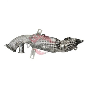 ท่อระบายความร้อน SS304กระแสน้ำวนไหลสูงท่อระบายความร้อนสำหรับ Alfa Romeo Giulia 2.0T พร้อมฉนวนกันความร้อนในตัว - Product Image 3